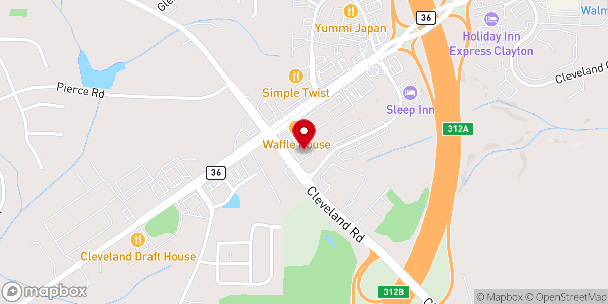 Map showing location of New Beginnings Family Worship Center
