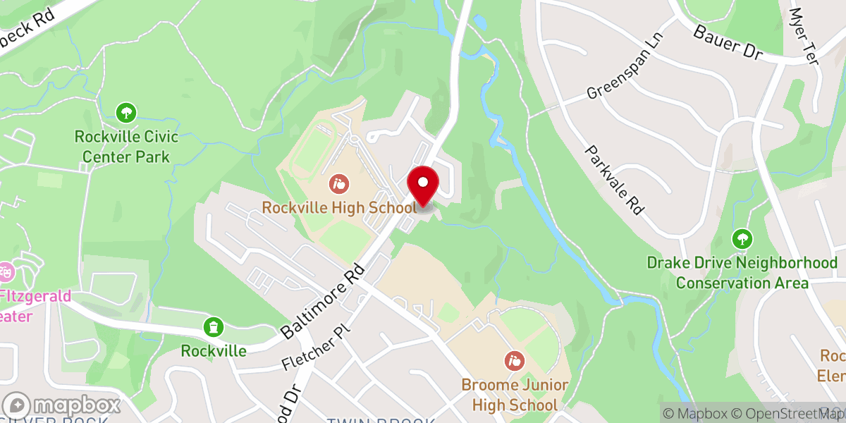 Map showing location of National Korean United Methodist Church