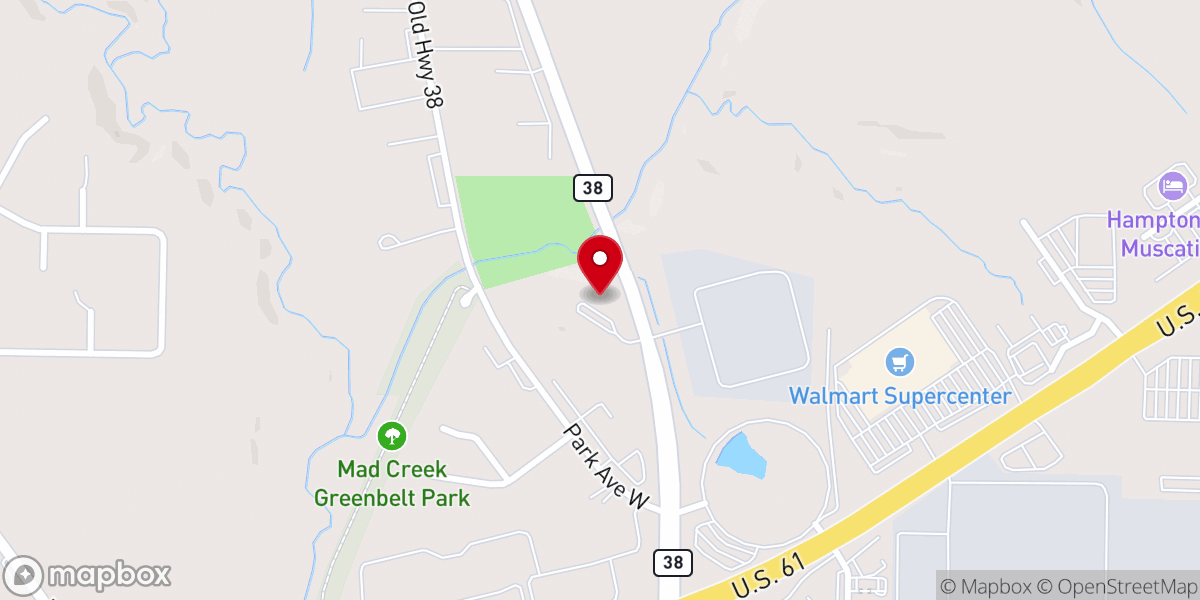 Map showing location of Shepherd of the Cross Lutheran Church