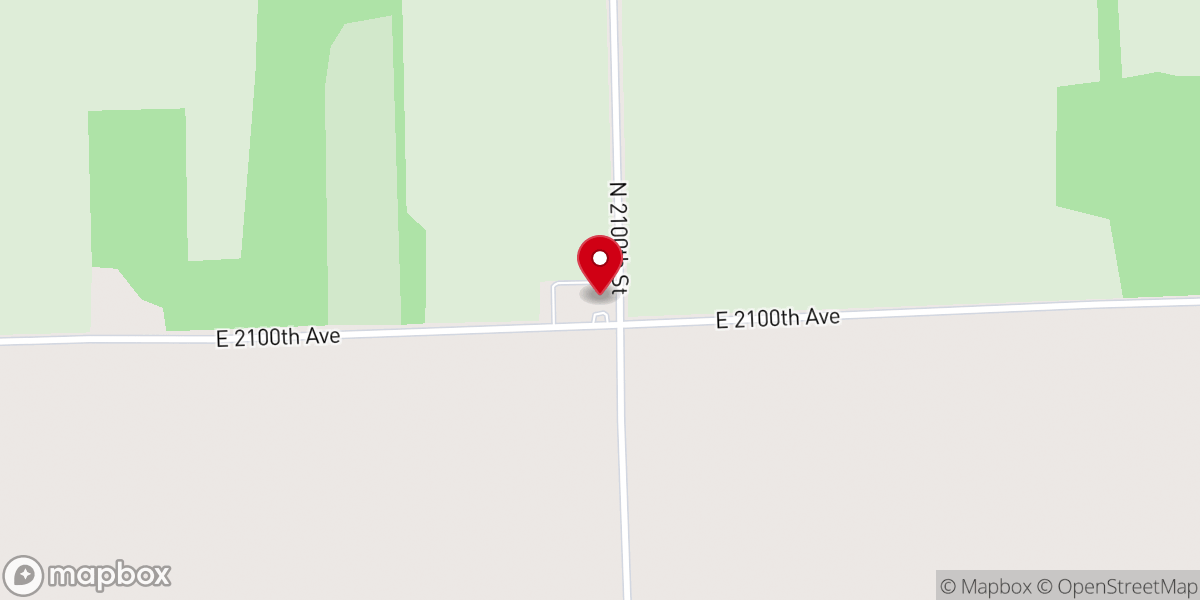 Map showing location of New Hope Cumberland Presbyterian Church