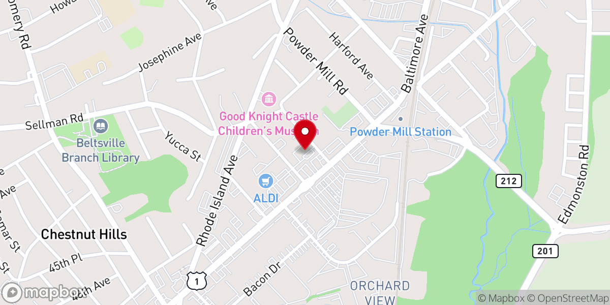Map showing location of The Fellowship Center