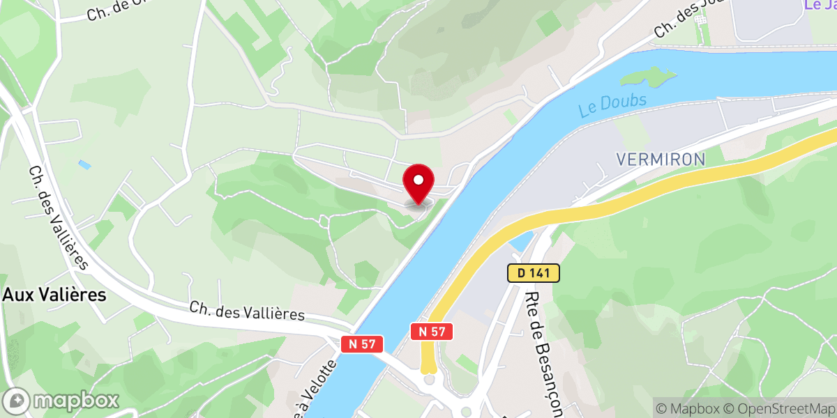 Map showing location of Foyer de la Roche d'Or