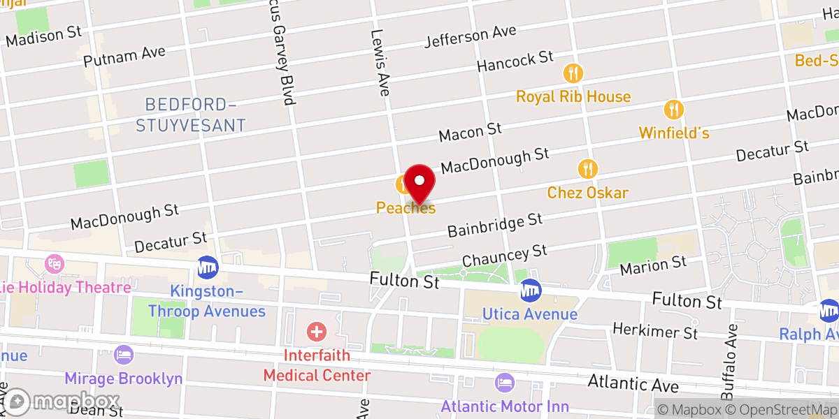 Map showing location of Mt. Lebanon Baptist Church