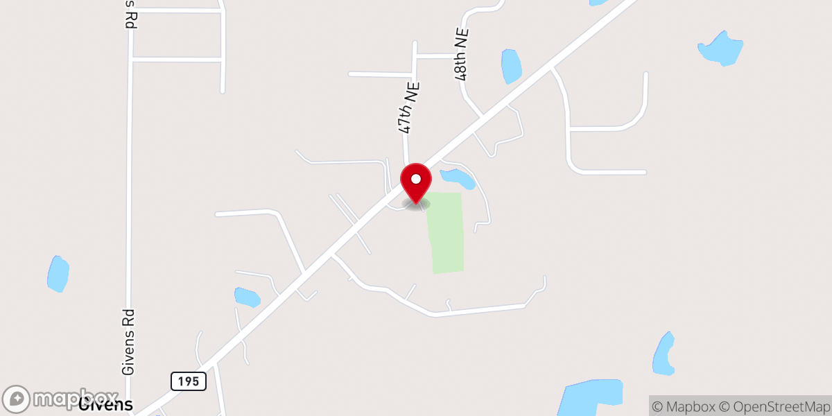 Map showing location of Providence Baptist Church