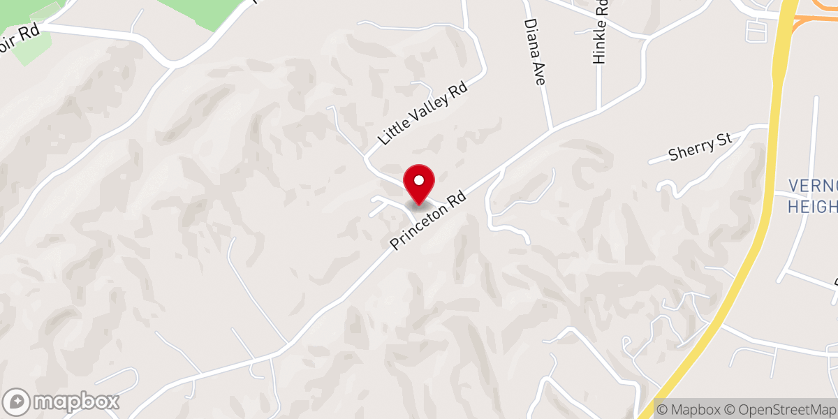 Map showing location of Horse Creek Church