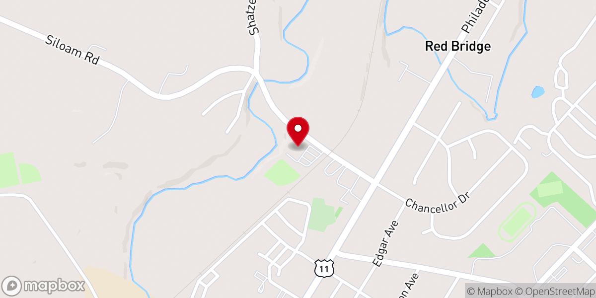 Map showing location of Chambersburg Alliance Church