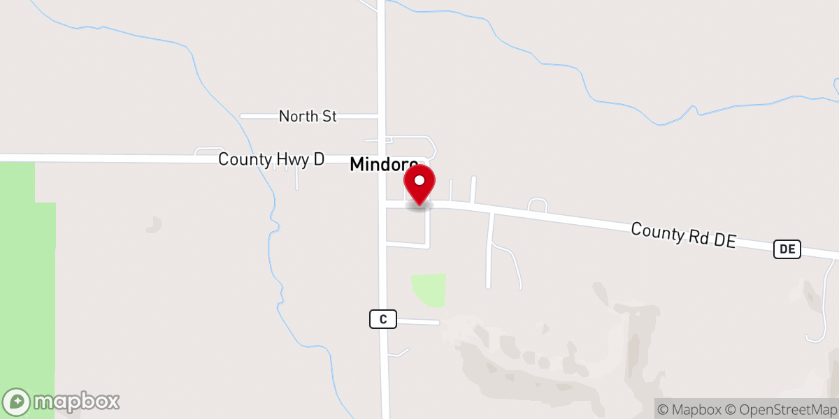 Map showing location of Mindoro Lutheran Church (ELCA)