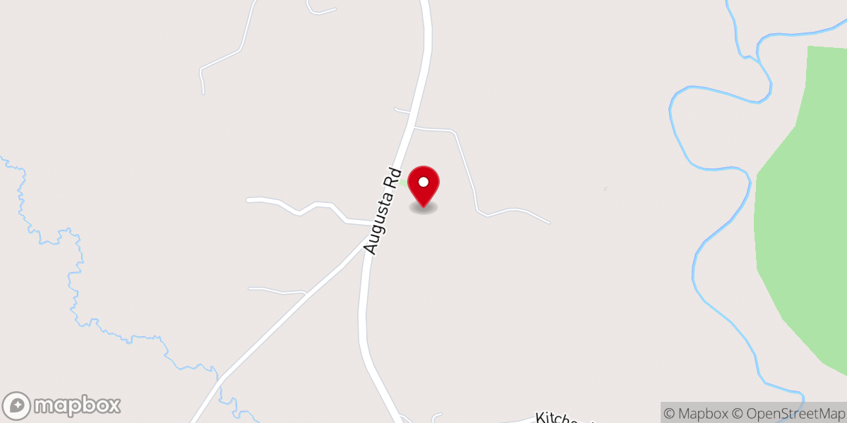 Map showing location of Old Hardshell Bapstist Church