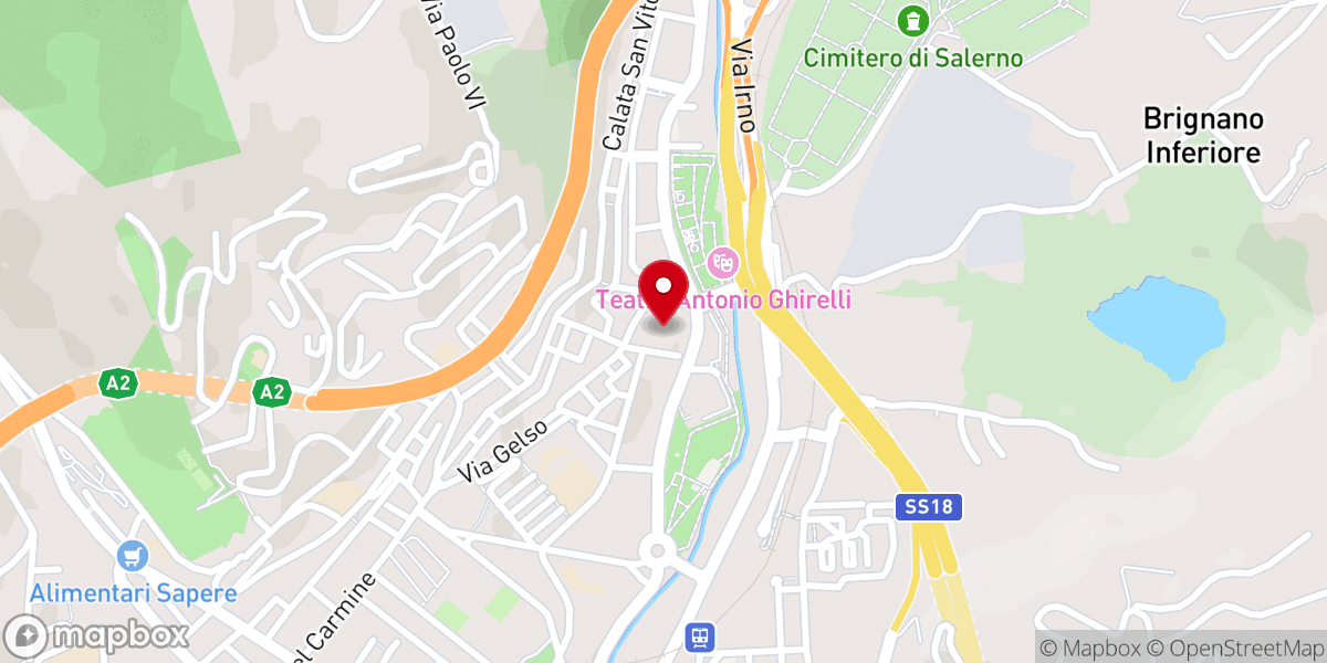 Map showing location of Convento di San Vito de Andrelle (ipotesi)