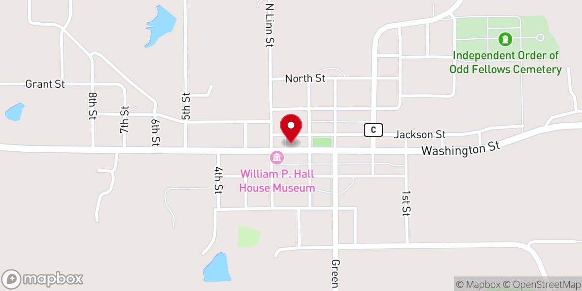 Map showing location of Lancaster Christian Church