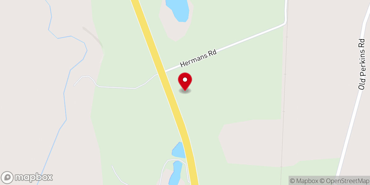 Map showing location of Rocky Ford Baptist Church