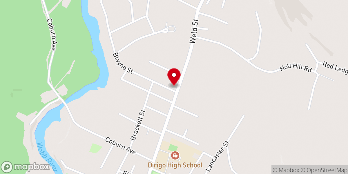 Map showing location of Dixfield Seventh-day Adventist Church