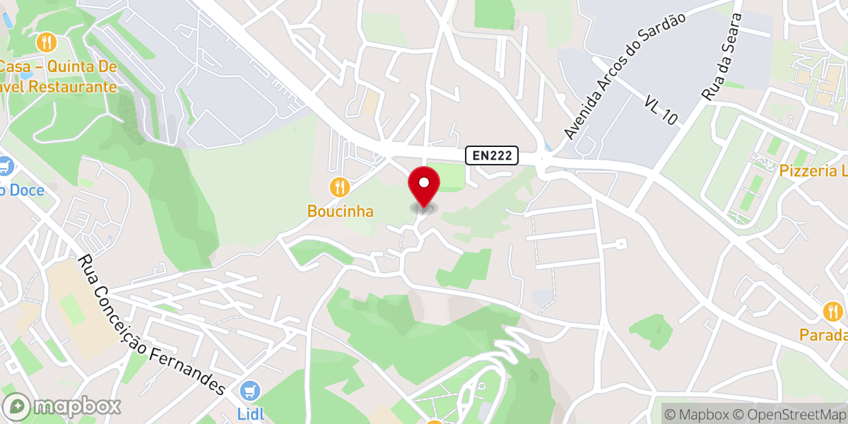 Map showing location of Capela de São Tiago