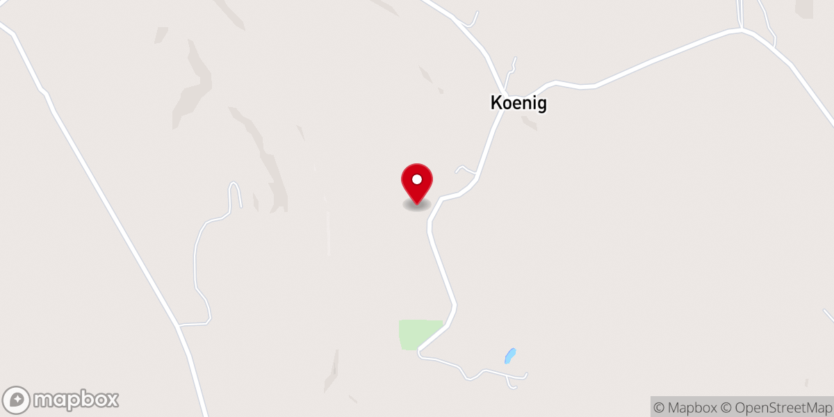 Map showing location of Koenig Country Church
