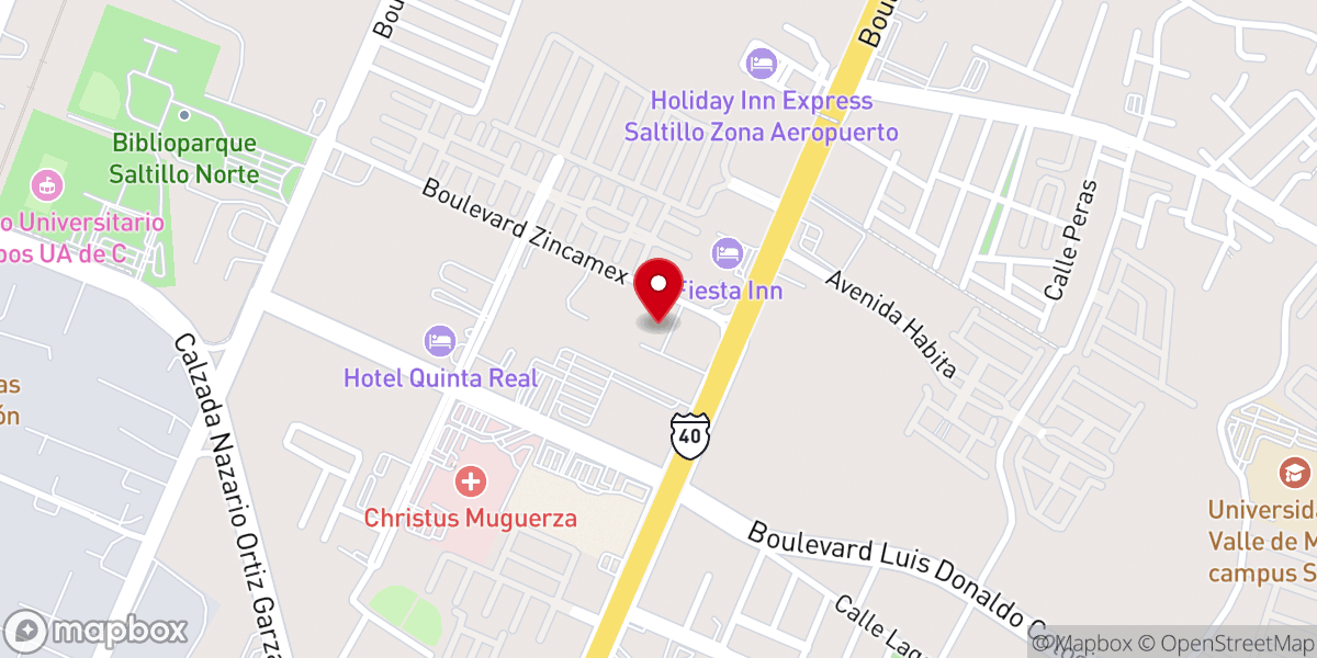 Map showing location of Iglesia Bautista Independiente Betel