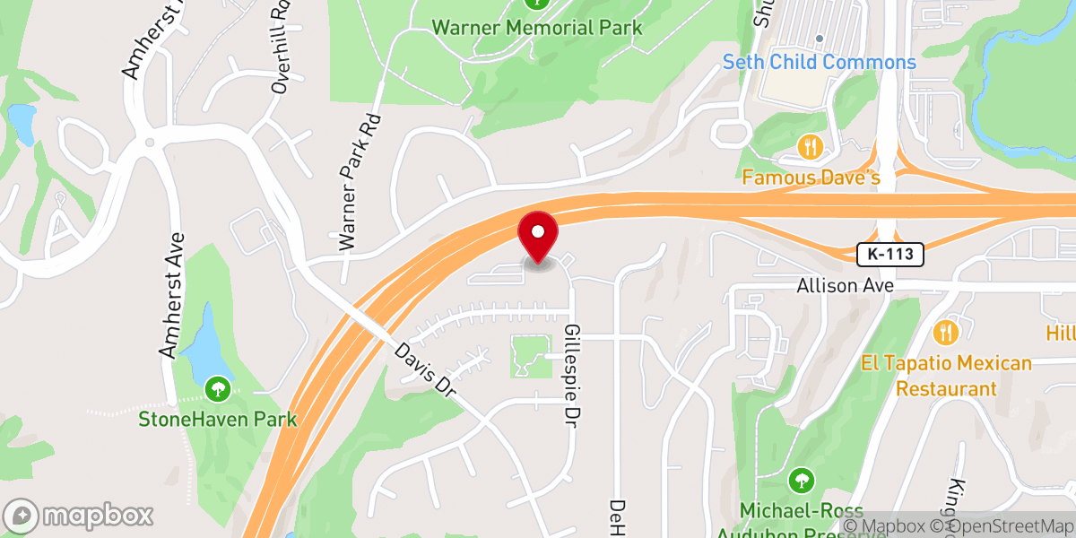 Map showing location of Westview Community Church