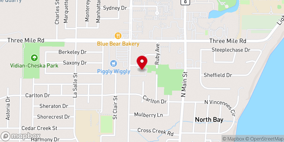 Map showing location of United Lutheran Church