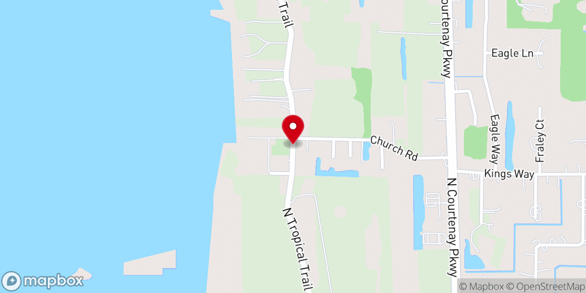 Map showing location of St. Luke’s Episcopal Church Historical Market
