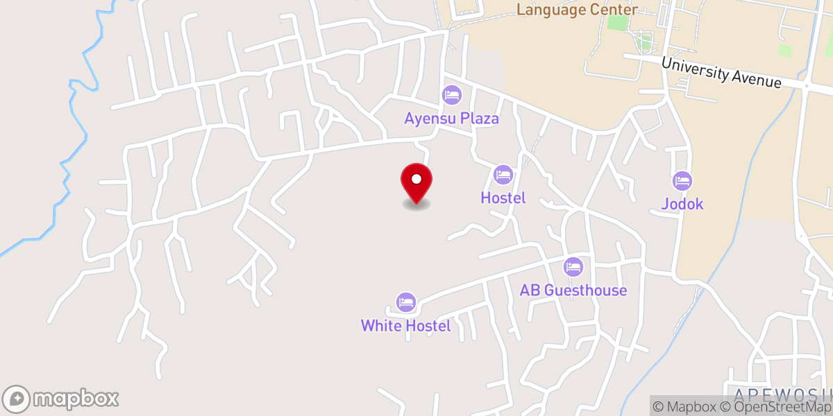Map showing location of First Love Church Cape Coast