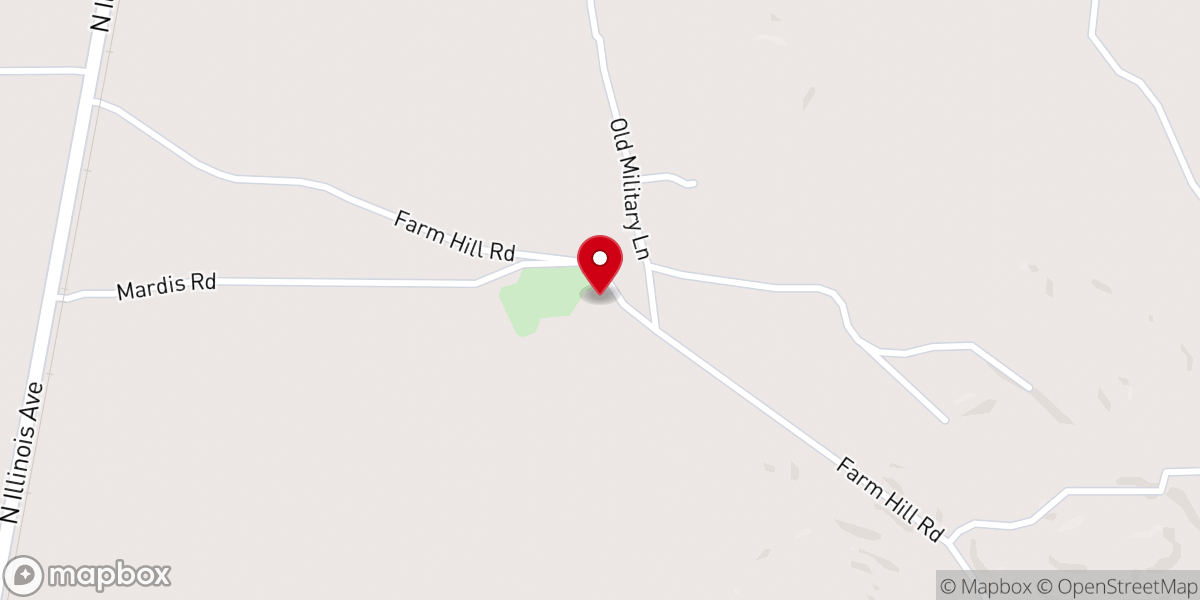 Map showing location of Farm Hill United Methodist Church