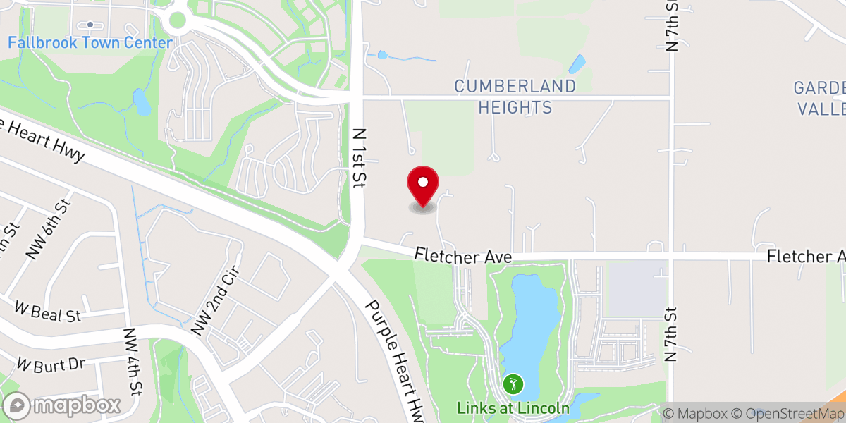 Map showing location of Word of Life Lutheran Church