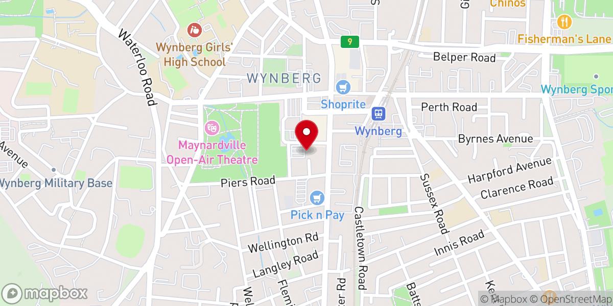 Map showing location of Church on Main