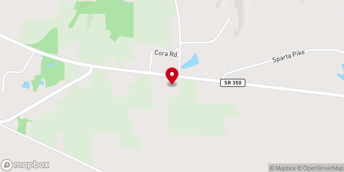 Map showing location of Church of Christ