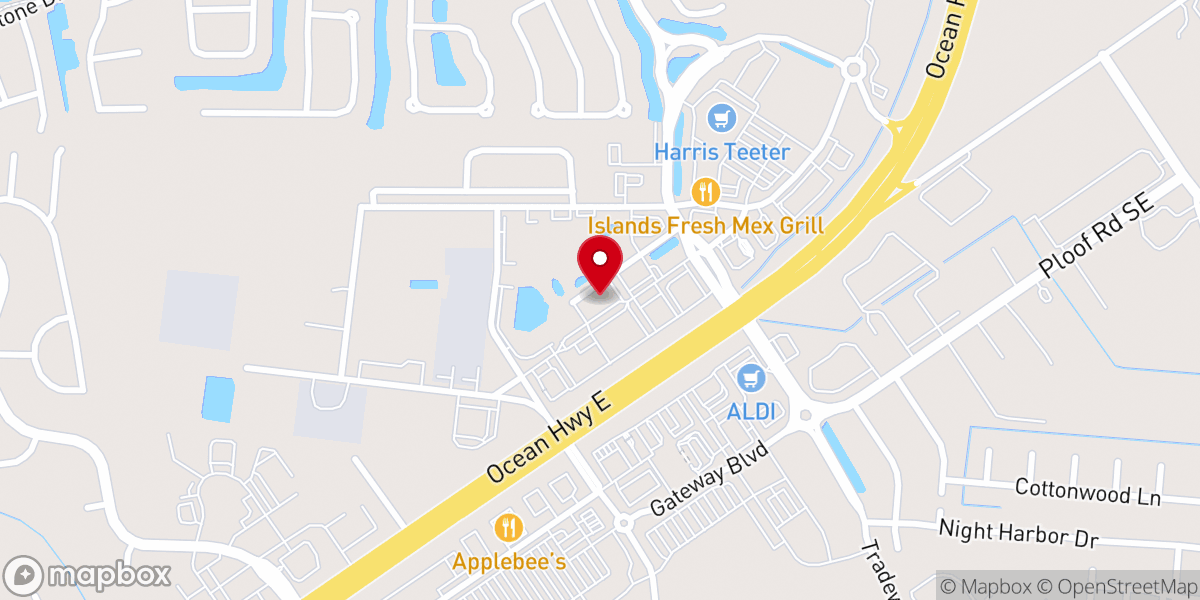 Map showing location of Pine Valley Methodist Church - Leland