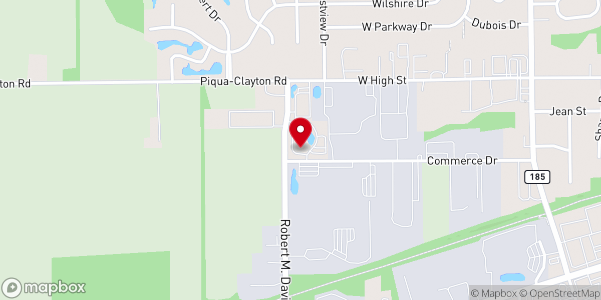 Map showing location of New Path Inc. - Piqua - Food Pantry