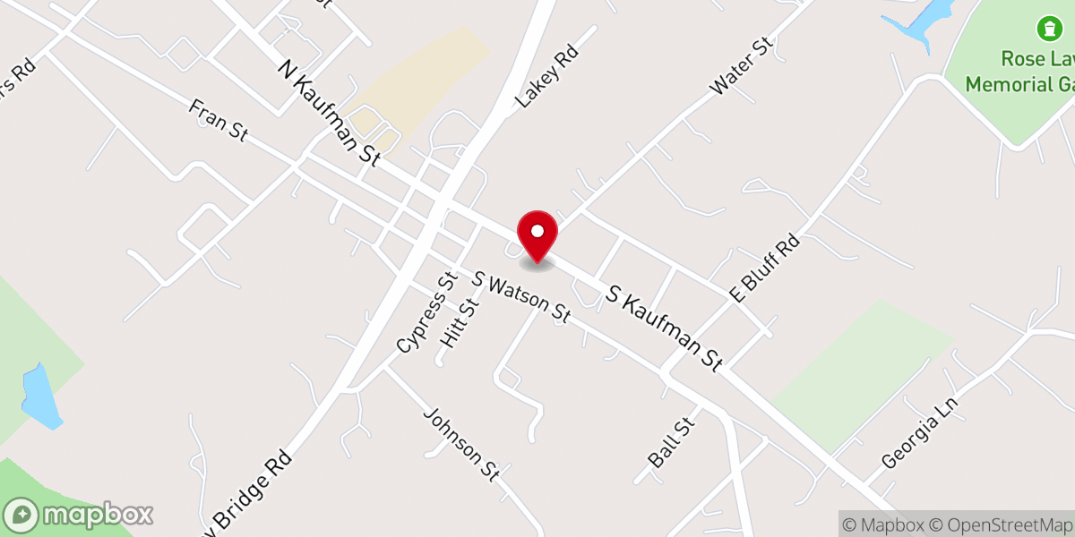 Map showing location of God's House of Deliverance Holiness Church