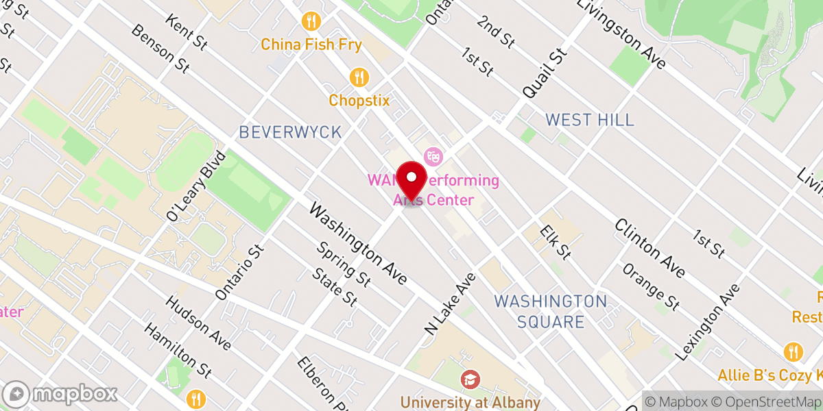 Map showing location of Victory Church