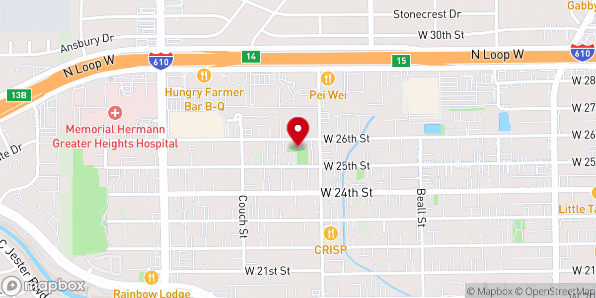 Map showing location of Live Oak Friends Meeting (Quaker)
