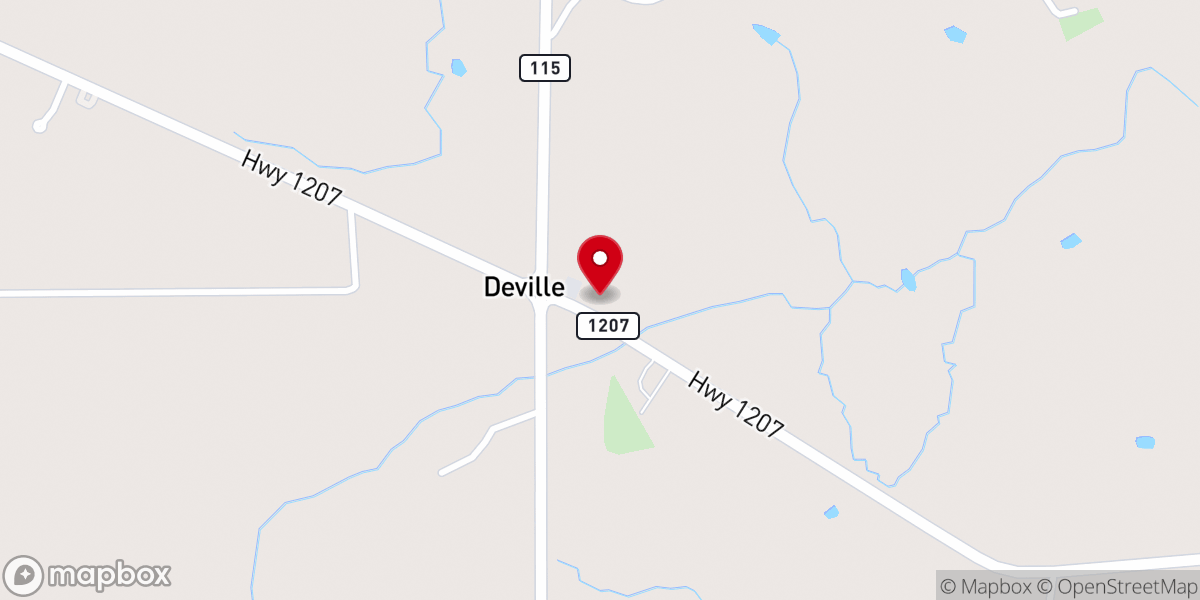 Map showing location of Crossroads New Life Tabernacle