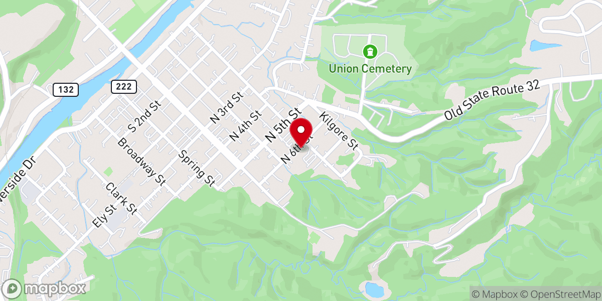 Map showing location of Christ Renews His Parish