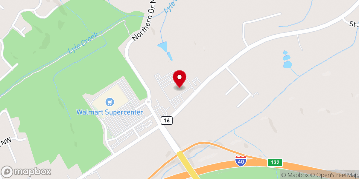 Map showing location of Tri-City Baptist Church