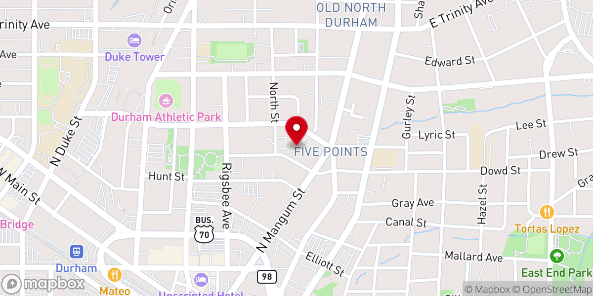 Map showing location of Trinity Life Church