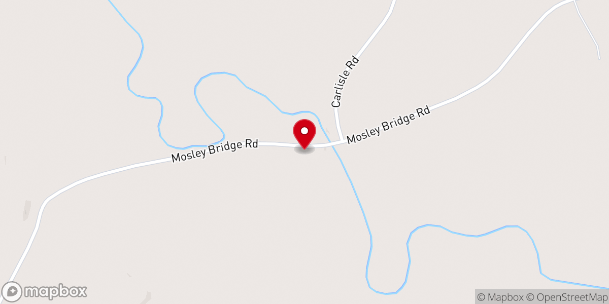 Map showing location of Mosley Bridge Congregational Methodist Church