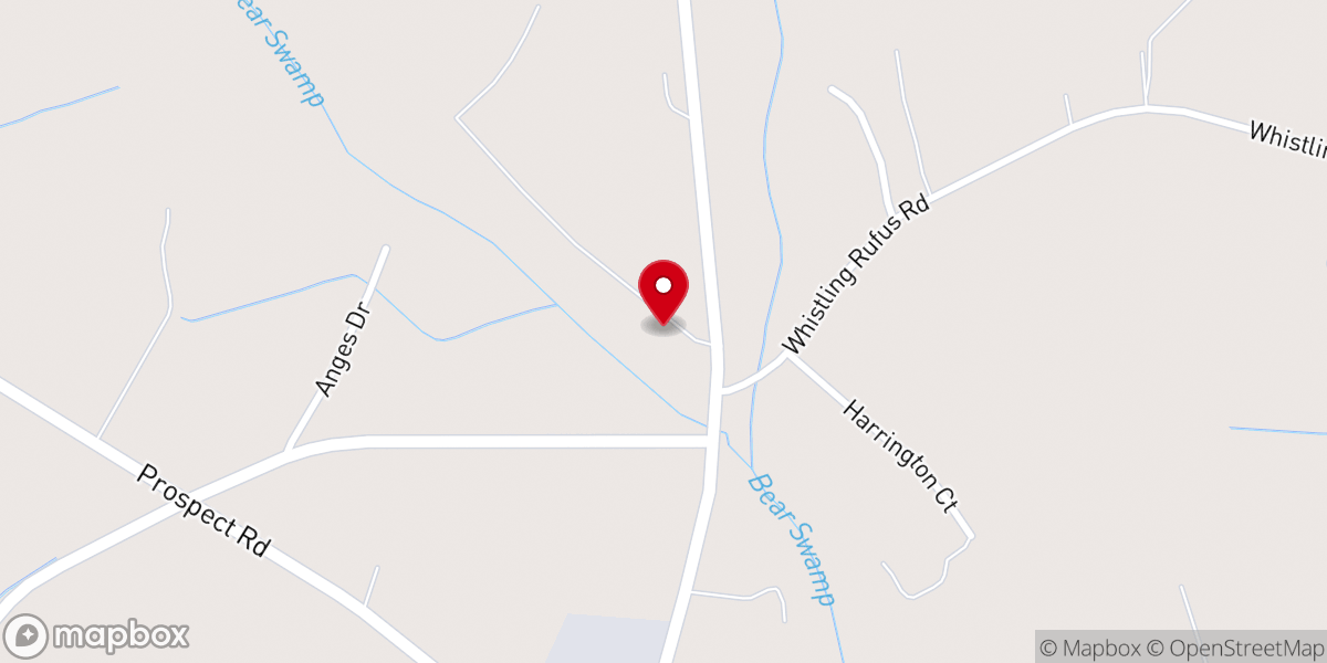 Map showing location of New Prospect Methodist Church