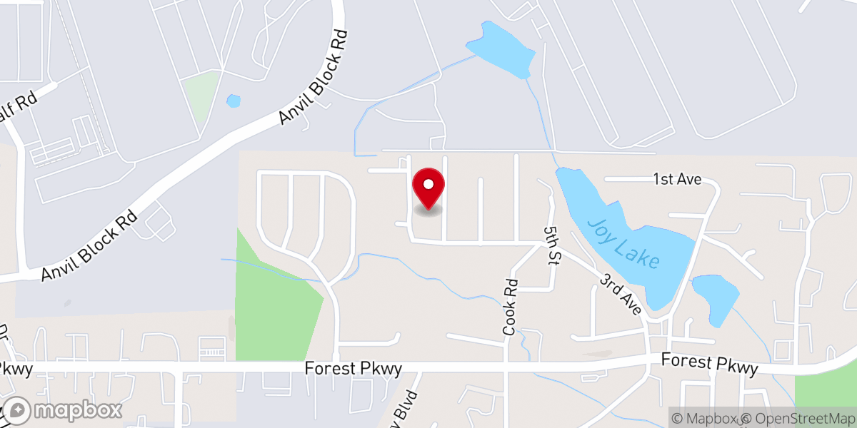 Map showing location of Grace Baptist Church