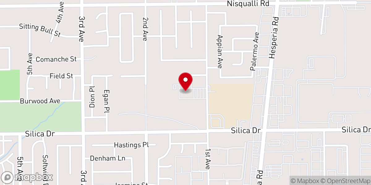 Map showing location of Bible Baptist Church