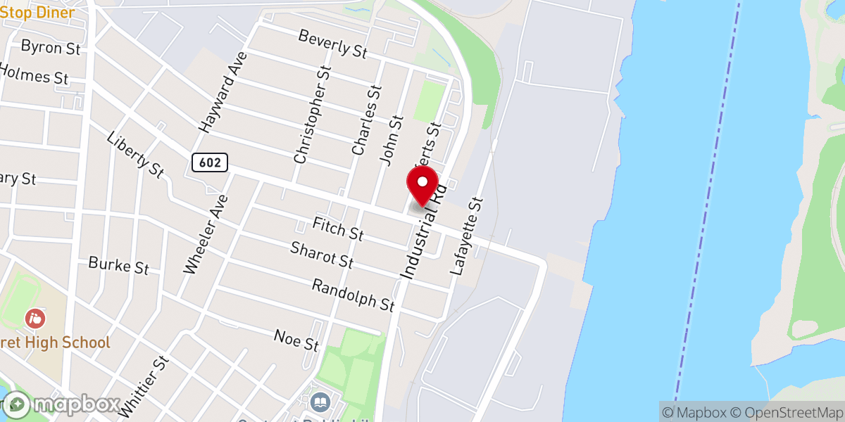 Map showing location of Carteret Christian Worship Center
