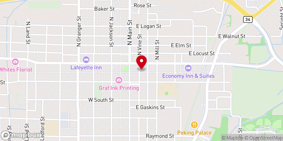 Map showing location of Harvest deliverance Center Church