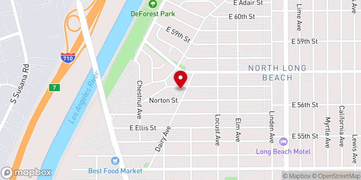 Map showing location of Lighthouse Christian Center Church