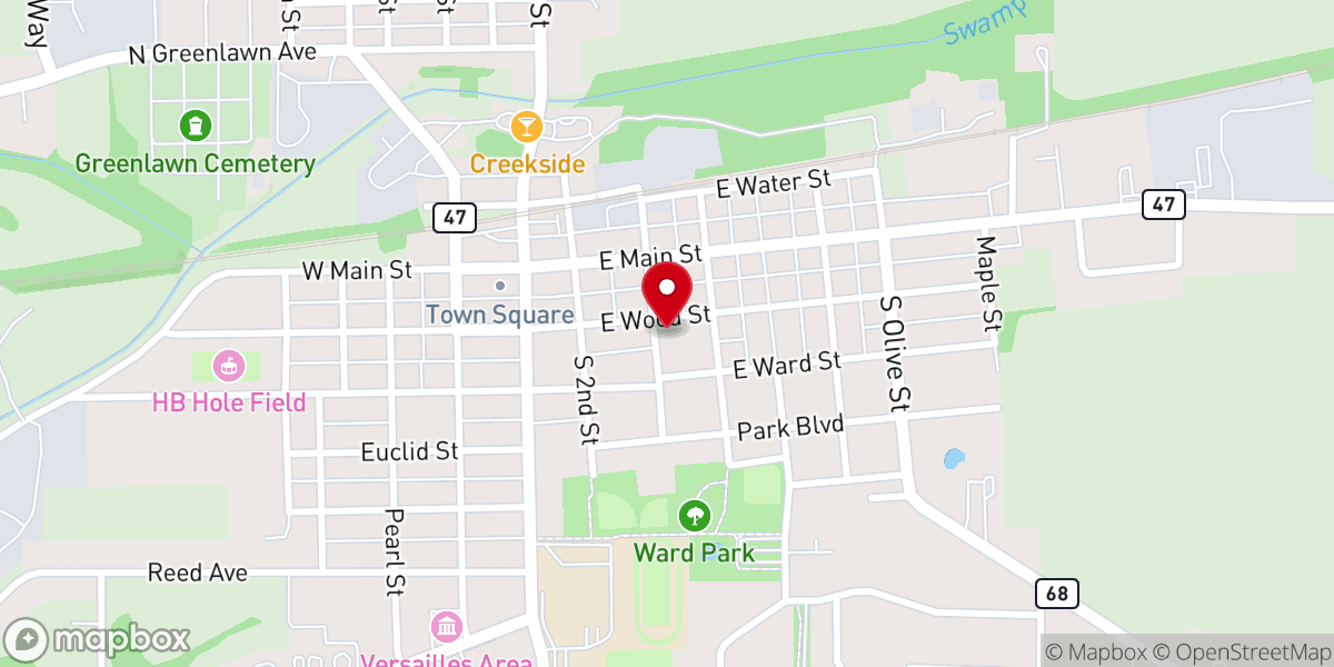Map showing location of Kinder Korner