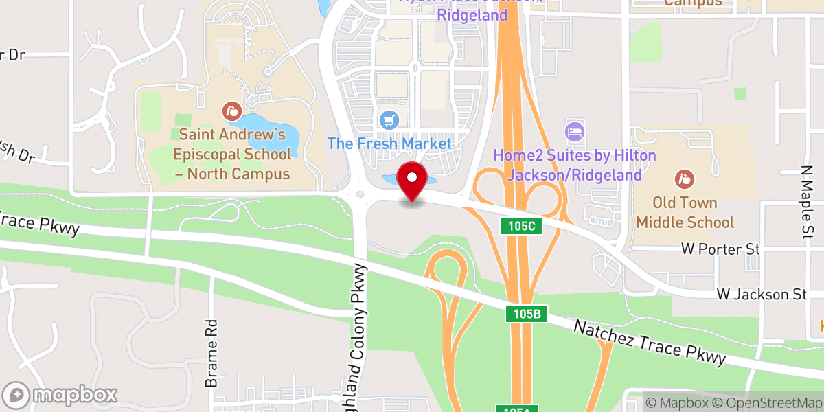 Map showing location of Apostolic Revival Center