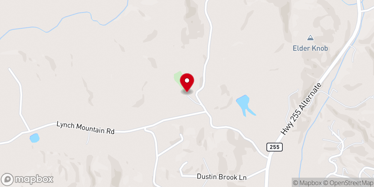 Map showing location of Nacoochee Baptist Church