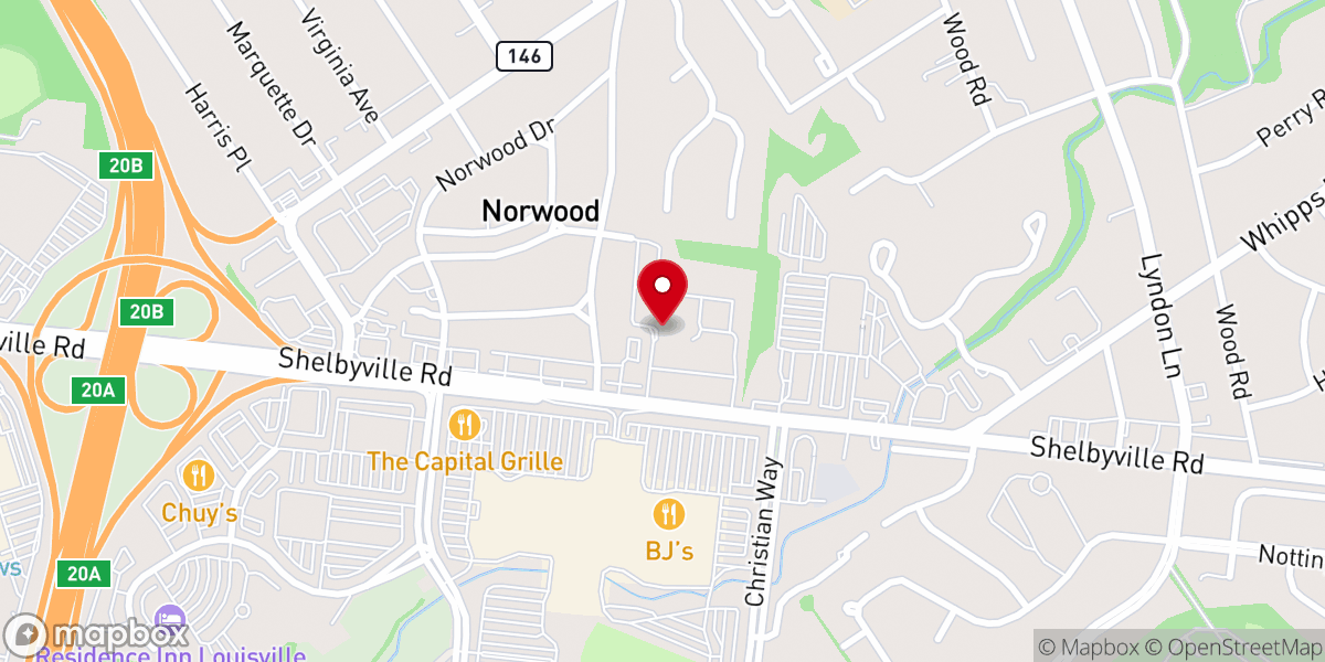 Map showing location of St Margaret Mary Catholic Church