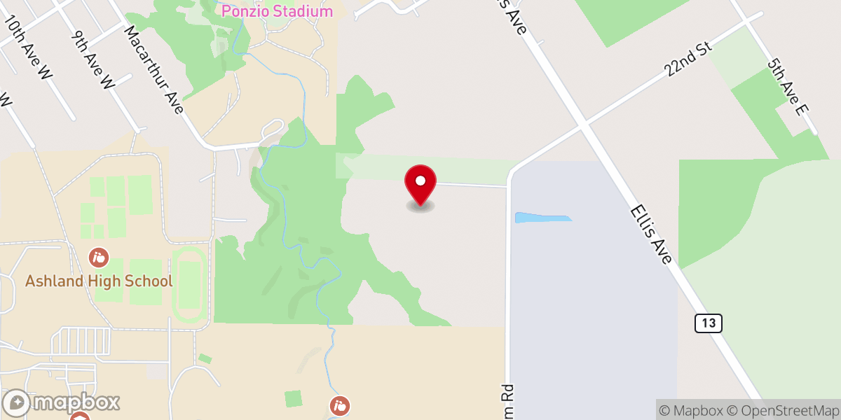 Map showing location of Ambleside Ashland