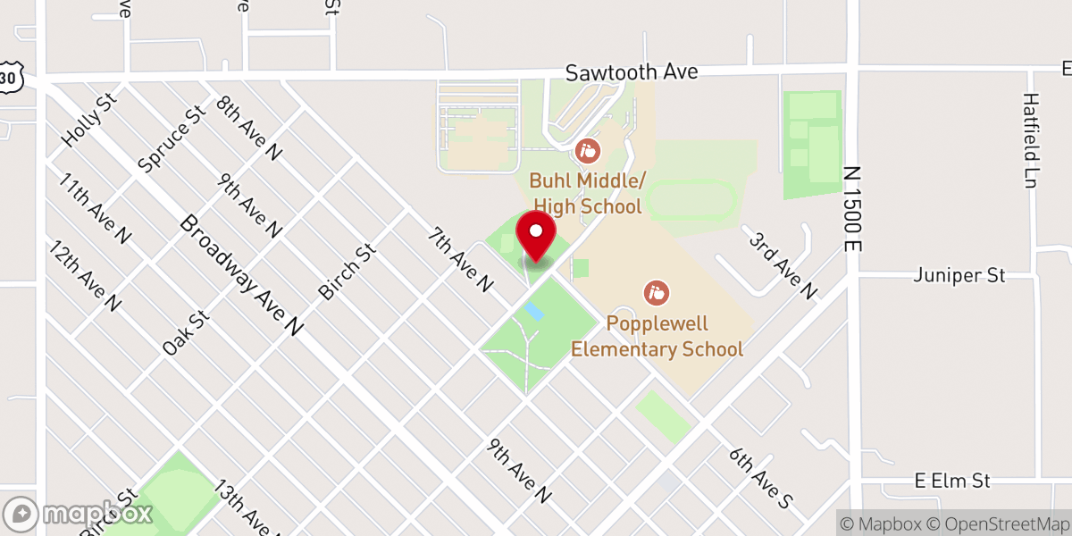 Map showing location of McClusky Park