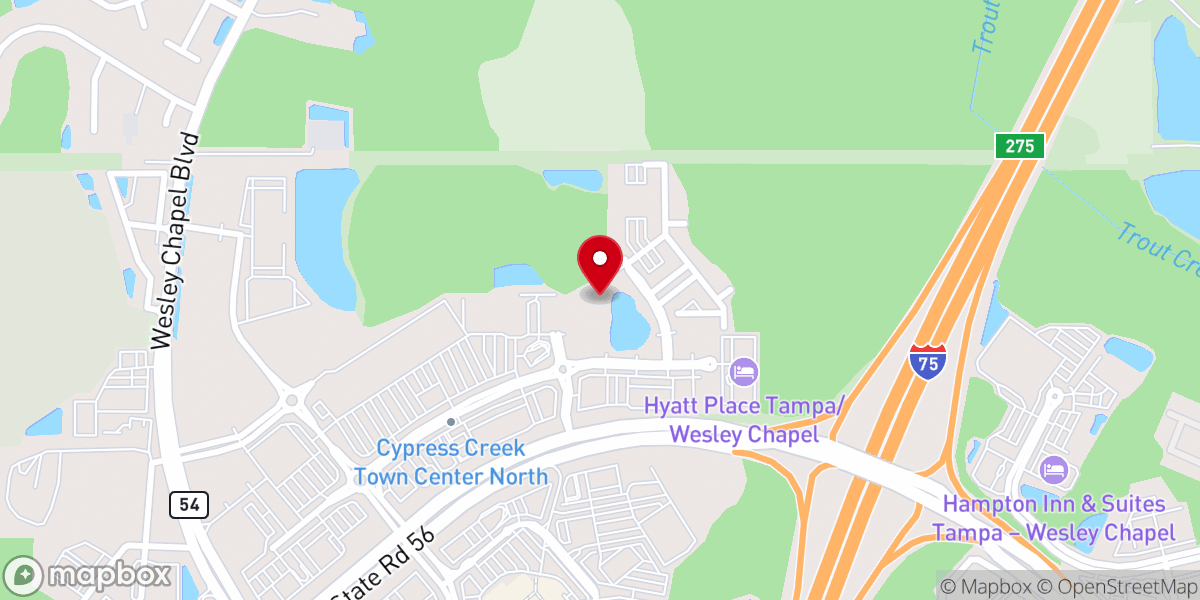 Map showing location of Silversaw Wesley Chapel